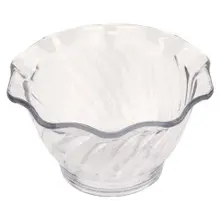 G.E.T - Dessert Time 5 oz Clear SAN Plastic Dessert Dish (48 Per Case) - DD-50-CL