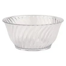 G.E.T - Dessert Time 10 oz Clear SAN Plastic Dessert Dish (48 Per Case) - DD-80-CL