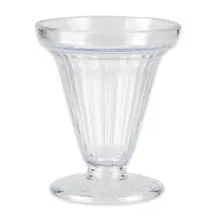 G.E.T - Dessert Time 6 oz Clear SAN Plastic Dessert Dish (24 Per Case) - ICM-25-CL