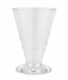 G.E.T - Dessert Time 14 oz Clear SAN Plastic Swirl Cup (24 Per Case) - ICM-28-CL