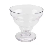 G.E.T - Dessert Time 12 oz Clear SAN Plastic Parfait Dish (24 Per Case) - ICM-29-CL