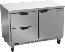 Beverage-Air - 48" Mobile Worktop Freezer w/ 2 Drawers, 1 Door - WTFD48AHC-2-FLT