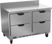 Beverage-Air - 48" Mobile Worktop Freezer w/ 4 Drawers - WTFD48AHC-4
