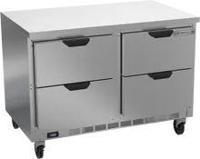Beverage-Air - 48" Mobile Worktop Freezer w/ 4 Drawers - WTFD48AHC-4-FLT