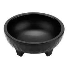 G.E.T - Viva Mexico 4 oz Black Molcajete Bowl (12 Per Case) - MOJ-801-BK