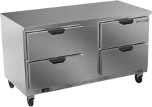 Beverage-Air - 60" Mobile Worktop Freezer w/ 4 Drawers - WTFD60AHC-4-FLT
