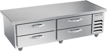 Beverage-Air - 72" Chef Base Refrigerator w/ 4 Drawers & Overhang - WTRCS72HC-76
