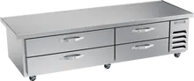 Beverage-Air - 84" Chef Base Refrigerator w/ 4 Drawers & Overhang - WTRCS84HC-89