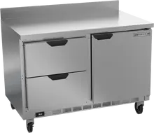 Beverage-Air - 48" Mobile Worktop Refrigerator w/ 2 Drawers & 1 Door - WTRD48AHC-2