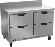 Beverage-Air - 48" Mobile Worktop Refrigerator w/ 4 Drawers - WTRD48AHC-4