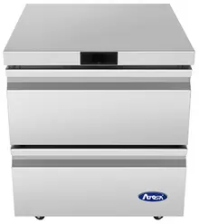 Atosa - 27" Undercounter Refrigerator w/ 2 Drawers - AUR27D2