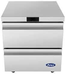 Atosa - 27" Undercounter Freezer w/ 2 Drawers - AUF27D2