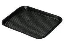 G.E.T - Serving Trays 17.5" x 14" Black Fast Food Tray (12 Per Case) - FT-18-BK