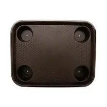 G.E.T - Serving Trays 17" x 14" Brown Fast Food Tray W/ Cup Holders (12 Per Case) - FT-20-BR