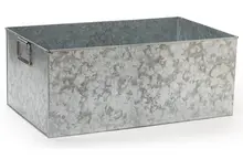 G.E.T - 8.5 Gal Rectangular Galvanized Beverage Tub - GT-2112-GG