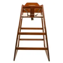 G.E.T - 22" x 25" x 36" Walnut High Chair - HC-100-MOD-TALL-W