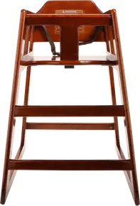 G.E.T - 19" x 19" x 29" Walnut High Chair - HC-100-MOD-W2