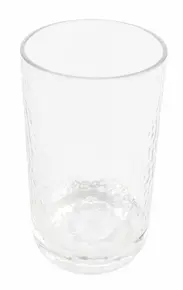 G.E.T - Hammered 10 oz SAN Plastic High Ball (24 Per Case) - HM-10HB-CL