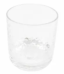 G.E.T - Hammered 12 oz SAN Plastic High Ball (24 Per Case) - HM-12R-CL