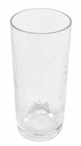G.E.T - Hammered 14 oz SAN Plastic Collins Cup (24 Per Case) - HM-14CN-CL