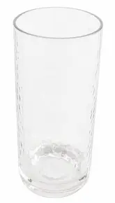 G.E.T - Hammered 16 oz SAN Plastic Cooler Cup (24 Per Case) - HM-16CO-CL