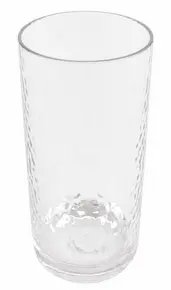 G.E.T - Hammered 20 oz SAN Plastic Cooler Cup (24 Per Case) - HM-20CO-CL