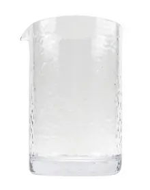 G.E.T - Hammered 20 oz SAN Plastic Mixing Glass (24 Per Case) - MB-20-CL