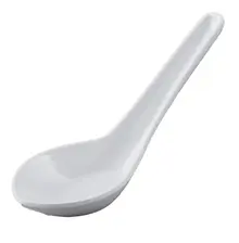 G.E.T - 0.65 oz White Soup Spoon (60 Per Case) - M-6030-W