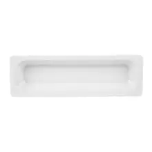 G.E.T - 20.4" x 6.5" White Half-Long Insert Pan (6 Per Case) - ML-158-W