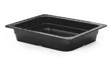 G.E.T - 12.5" x 10.25" Black Half-Size Insert Pan (3 Per Case) - ML-18-BK