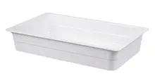 G.E.T - 13.25" x 21" White Full-Size Insert Pan (3 Per Case) - ML-22-W