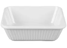 G.E.T - 10" x 8.75" White Casserole Dish (3 Per Case) - ML-177-W