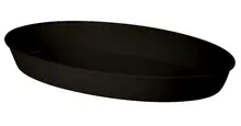 G.E.T - 16" x 10" Black Oval Casserole Dish (3 Per Case) - ML-183-BK