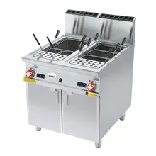 Arcobaleno - AnnA Double Tank 11+11 Gallon High BTU Natural Gas Pasta Cooker - AGDHA35
