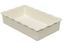 G.E.T - Create-a-Bar 64 oz Ivory Deli Crock (6 Per Case) - ML-262-IV