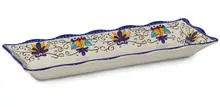 G.E.T - Santa Lucia 17.5" x 6.75" Rectangular Tray (6 Per Case) - ML-87-SL
