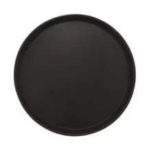 G.E.T - Serving Trays 14" Black Round Non-Skid Tray (12 Per Case) - NS-1400-BK