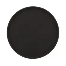 G.E.T - Serving Trays 16" Black Round Non-Skid Tray (12 Per Case) - NS-1600-BK