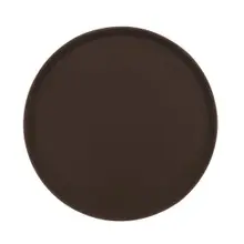 G.E.T - Serving Trays 16" Brown Round Non-Skid Tray (12 Per Case) - NS-1600-BR