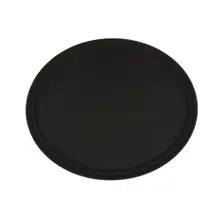 G.E.T - Serving Trays 25" x 20" Black Oval Non-Skid Serving Tray (6 Per Case) - NS-2500-BK