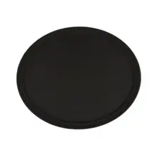 G.E.T - Serving Trays 27" x 22" Black Oval Non-Skid Serving Tray (6 Per Case) - NS-2700-BK
