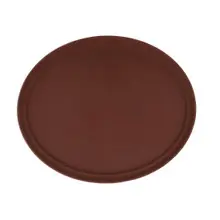 G.E.T - Serving Trays 31" x 25" Brown Oval Non-Skid Serving Tray (6 Per Case) - NS-3100-BR