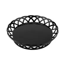 G.E.T - 10.5" Black Round Basket (12 Per Case) - RB-860-BK