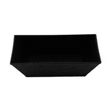 G.E.T - 8" x 4.5" Black Rectangular Basket (12 Per Case) - RB-893-BK