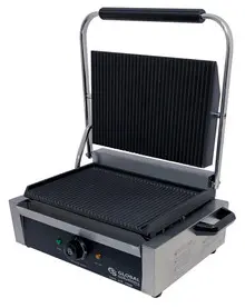 Global Solutions - Panini/Sandwich Grill w/ Grooved Plates - GS1621