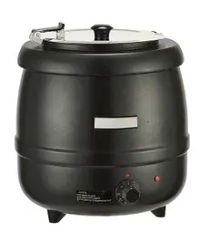 Global Solutions - 10.5 Qt Black Soup Kettle - GS1650