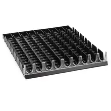 Atosa - 9 Space Bottle Organizer fits 20/24 Oz Bottles (5-2-1-1 Configuration) - Pack of 6