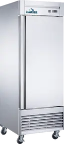Glacier - 28" Stainless Steel Reach-In Refrigerator w/ 1 Solid Swing Door - GR-1