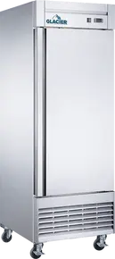 Glacier - 28" Stainless Steel Reach-In Freezer w/ 1 Solid Swing Door - GF-1