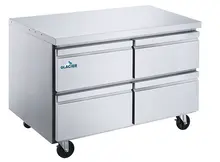 Glacier - 60" Stainless Steel Undercounter Refrigerator w/ 4 Drawers - GUR-60DWR
